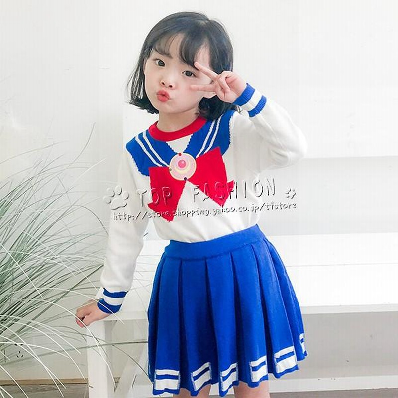 アニメ グッズ 美少女戦士セーラームーン風 子供 風 コスプレ セーター スカート セット 通販 Lineポイント最大get Lineショッピング