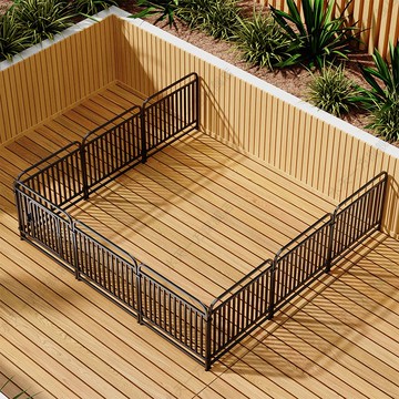 寵物狗籠子圍欄柵欄室內小型中型犬護欄自由柯基泰迪比熊專用狗窩 d8053