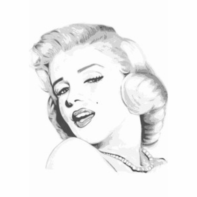 絵画風 壁紙ポスター マリリン モンロー Marilyn Monroe キャラクロ 白地 Mam 002a1 A1版 585mm 0mm 通販 Lineポイント最大1 0 Get Lineショッピング