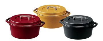 日本 IRIS OHYAMA 無加水鍋 20cm MKSN-S20 輕量 無水鍋 雙耳湯鍋 鋁鍋 燉鍋 電磁爐可用 日本代購