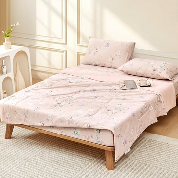 COOL PLUS 極致涼爽涼被床包組(漫步花香) / 夏季四件組