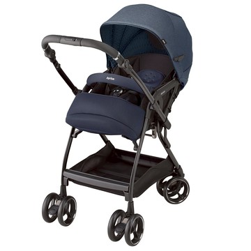 【贈送原廠雨罩】Aprica Optia Cushion Grace智慧型自動四輪定位手推車