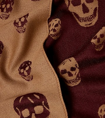 McQueen Skull wool jacquard scarf