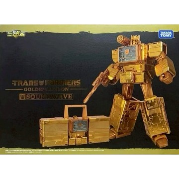 (不挑盒況) 變形金剛 35週年 Golden Lagoon 黃金系列 音波 SOUNDWAVE 收音機