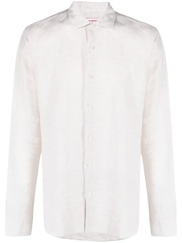 Orlebar Brown - Giles linen shirt - men - Linen/Flax - XL - Neutrals