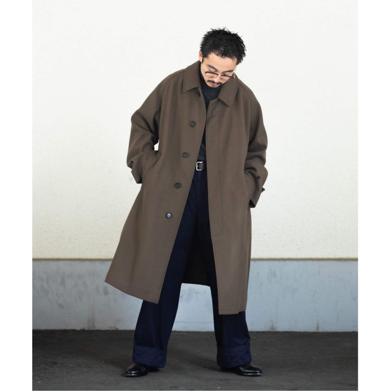 定番の冬ギフト 新品 22AW WOOL Balcollar coat ステンカラーコート