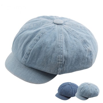 現貨+預購 報童帽畫家帽-牛仔復古百搭八角帽男女帽子聖誕節交換禮物57j70【獨家進口】【米蘭精品】