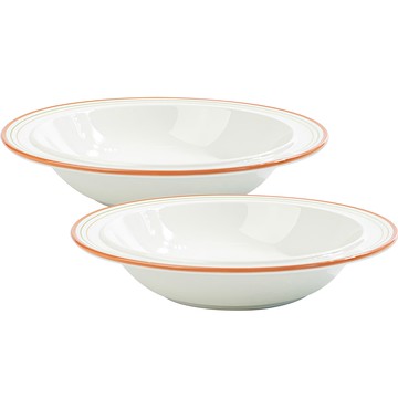 錫拉丘茲楓木義大利麵碗 23 厘米 舒適的紅色 2個