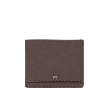 BRAUN BUFFEL 台灣總代理 維克多-D 4卡零錢袋皮夾-培土棕/BF512-315-POS