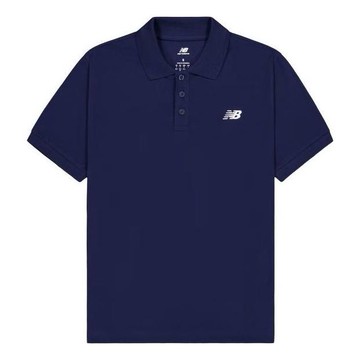 New Balance Cotton Polo T-shirt 'Navy'