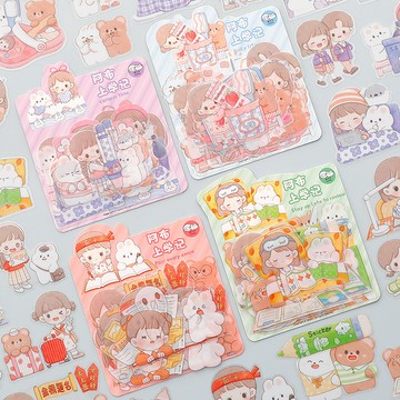 現貨《手帳貼紙WE3』提拉多阿布上學記系列 ♥ PET防水貼紙 可愛少女卡通 手帳素材 裝飾漫畫貼紙 ✅