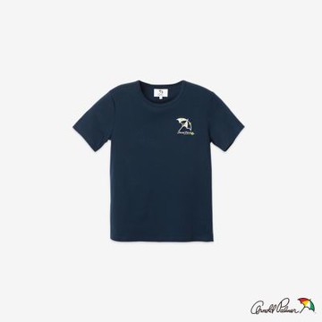Arnold Palmer -女裝-幸運草繡花親膚純棉圓領T-shirt-藏青色