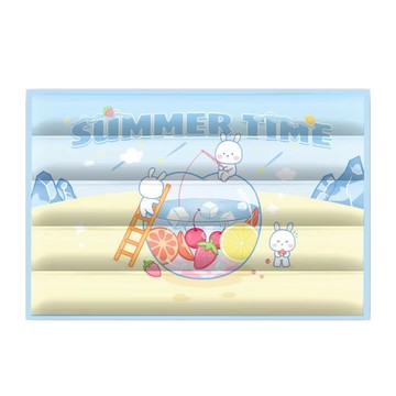 寵物涼墊 凝膠墊 SS 兔兔果茶墊 涼感舒適  1個