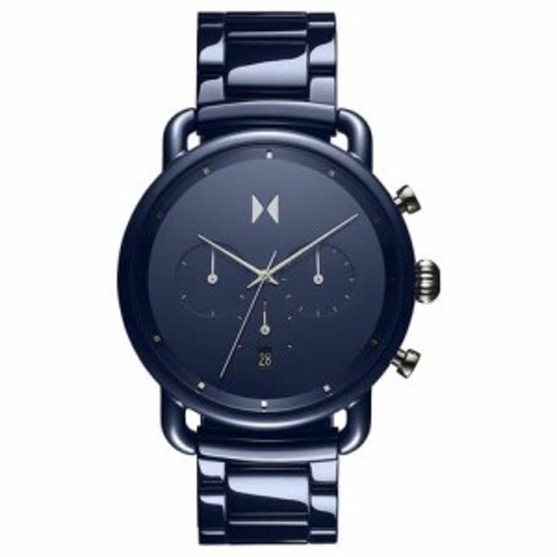 MVMT Blacktop II Ceramic Mens Midnight Blue Chronograph Watch並行 ...