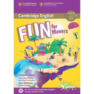 <麗文校園購>YLE劍橋兒童英檢文法字彙加強書 （A1 Movers）Fun for 4th Edition 9781316617533 / 9781316617557