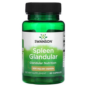Swanson, 脾腺，200 毫克，60 粒膠囊