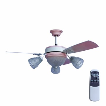 52吋漸層粉三葉三燈扇燈  F17-3020