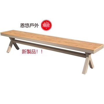 【台灣公司 可打統編】原木色戶外塑木長凳長條凳室外長椅庭院休閑座椅單椅無扶手凳子 d8163