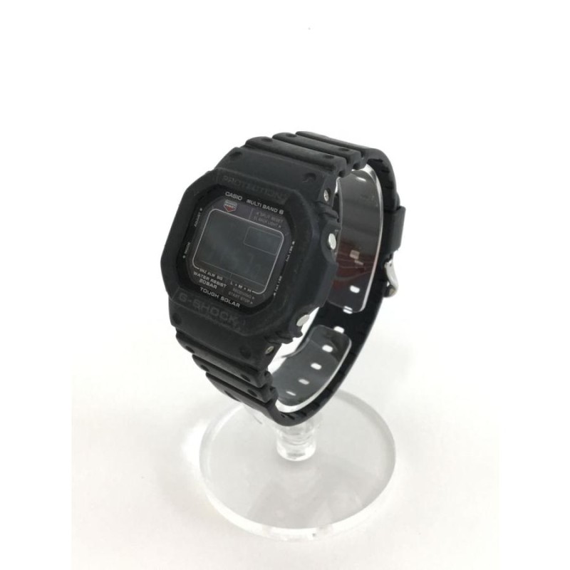 CASIO◇クォーツ腕時計・G-SHOCK/デジタル/ラバー/BLK/BLK/3159/箱有り