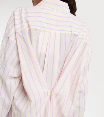Marant Etoile Seen striped cotton shirt minidress