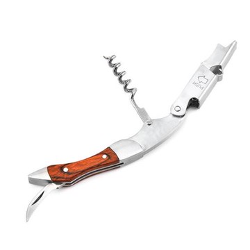 不銹鋼紅酒開瓶器創意多功能木質葡萄酒啤酒啟瓶器