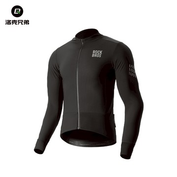 ROCKBROS洛克兄弟旗艦店 石墨烯 騎行服 保暖 防風 抓絨 公路山地車 上衣 長袖 男款 秋冬季