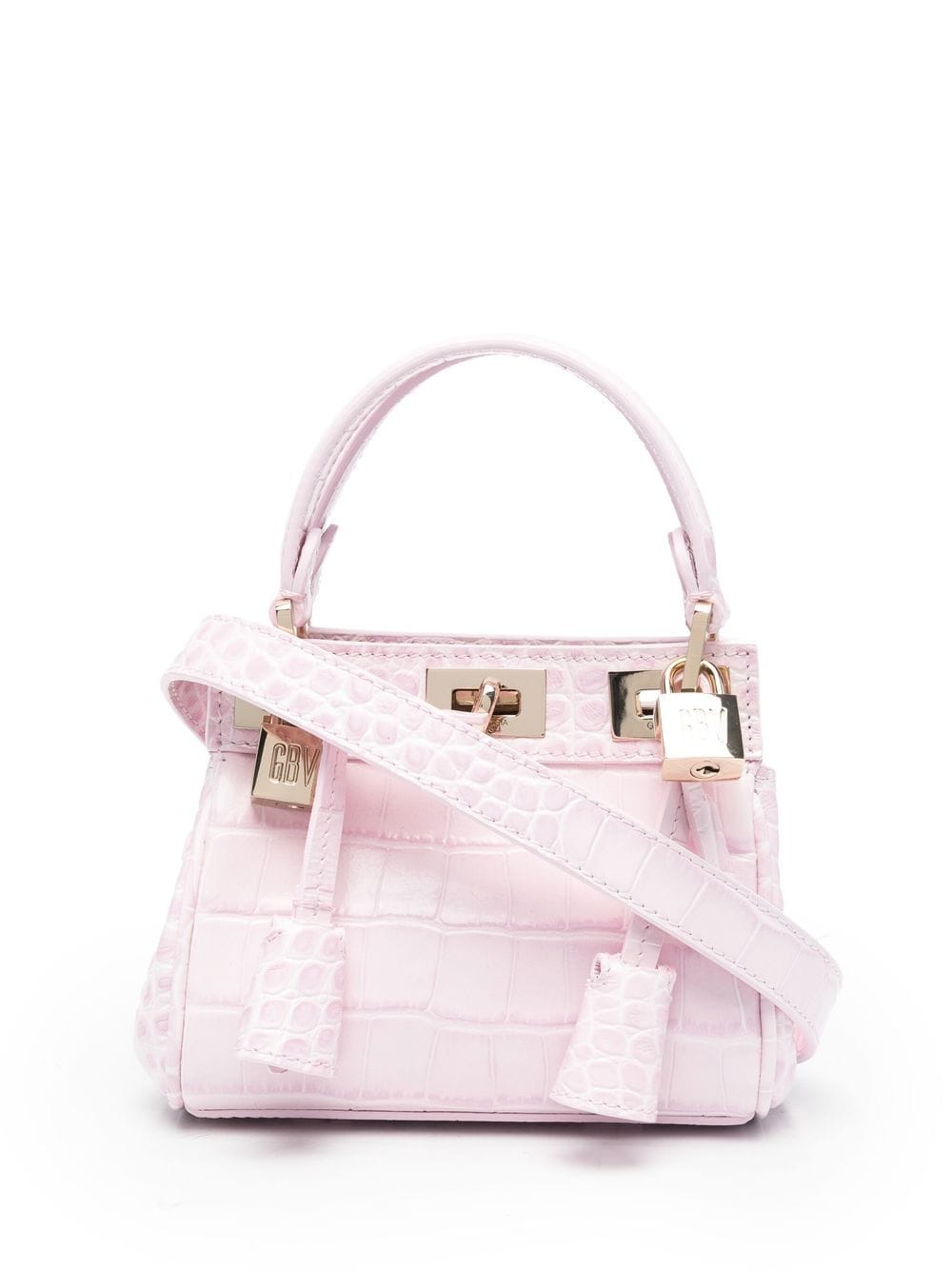 Giambattista Valli - crocodile embossed Floflo bag - women - Leather - One Size - Pink