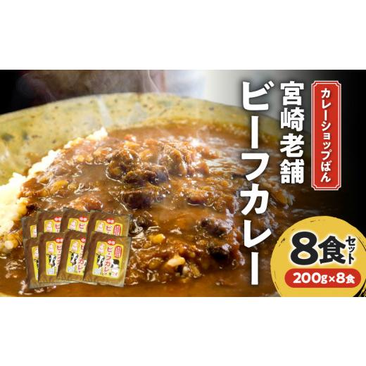 ふるさと納税 宮崎県 宮崎市 カレーショップばん　宮崎老舗ビーフカレー８食セット_M280-002