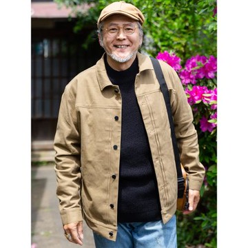 爸爸外套春秋款中老年人夾克老人爺爺秋裝上衣中年寬松男裝衣服