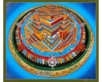 靈性西藏藝術 3D 曼荼羅