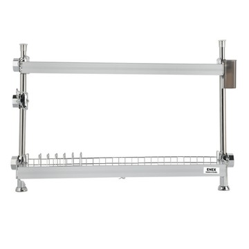 ENEX 鋁製支柱式碗盤瀝水架 600  2層  1個  銀色