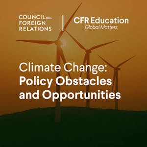 Climate Change: Policy Obstacles and Opportunities