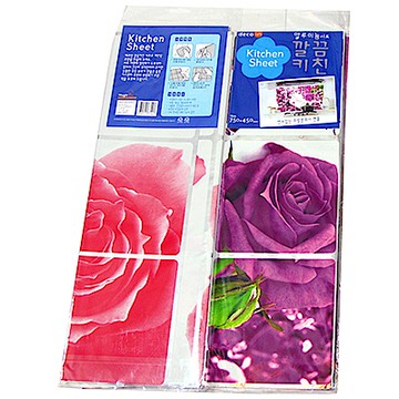 月陽超值2入耐高溫鋁箔廚房防油壁貼(75452)