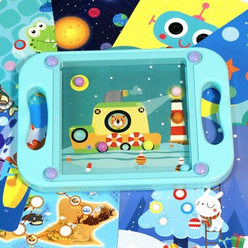 現貨〔兒童玩具H7Q』掌上滾珠創意走珠 平衡滾珠關卡遊戲 ♥ 專注力耐心訓練 內附10張卡片 智力親子互動桌遊