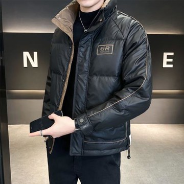 羽絨服男短款冬季2024新款加厚保暖帥氣輕薄時尚立領爆款潮牌外套