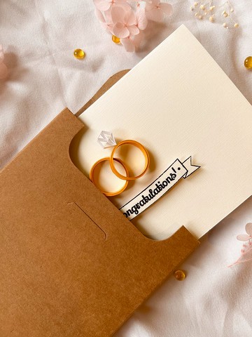 手工捲紙卡片—婚禮祝賀卡