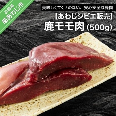 ふるさと納税 南あわじ市 鹿モモ肉500g