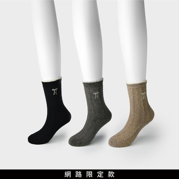 【追加到貨】SO NICE 甜美芭蕾風蝴蝶結中筒襪