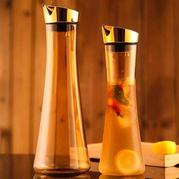 包郵亞克力檸檬茶涼水壺耐高溫熱飲料冷水壺扎壺酒吧果汁塑料壺