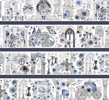 花城樂章 PET 紙膠帶 貝殼光  10米卷