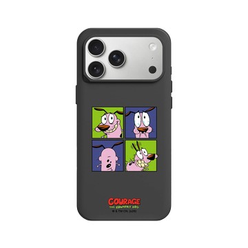 iPhone 17 Pro Max SolidX 黑 - Courage the Cowardly Dog膽小狗英雄 - 英雄的四格漫畫