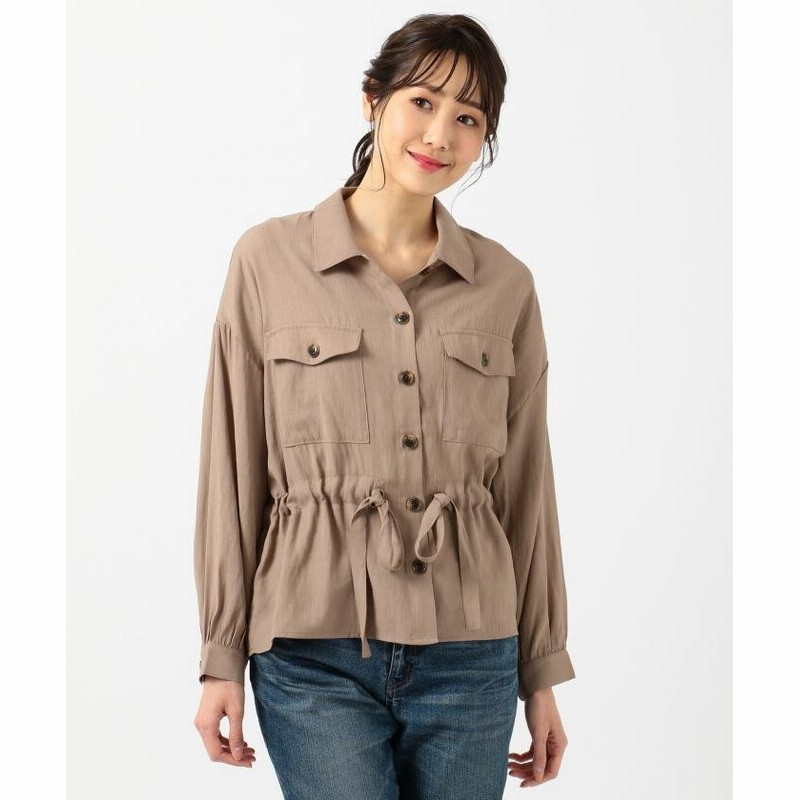 Anyfam エニィファム 洗える ライトサファリ ジャケット レディース ブラウン系 通販 Lineポイント最大1 0 Get Lineショッピング