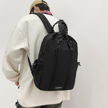 2023新品日系潮牌編織繩書男大容量百搭運動雙肩包女大學生電腦包