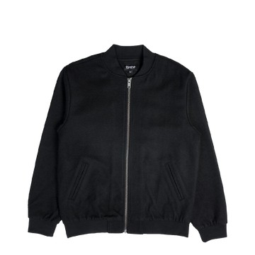 RIPNDIP WAVE NERM VARSITY JACKET BLACK