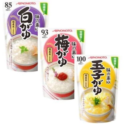 味の素 おかゆ3品（白がゆ、梅がゆ、玉子がゆ）各9個 合計27個セット