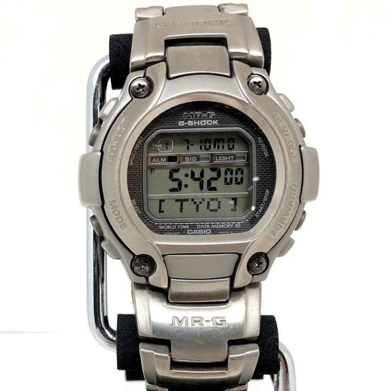 G-SHOCK ジーショック CASIO カシオ 腕時計 MRG-220T MR-G デジタル クォーツ シルバー フルメタル チタン  【ITQV7WSDVQSY】 | LINEブランドカタログ