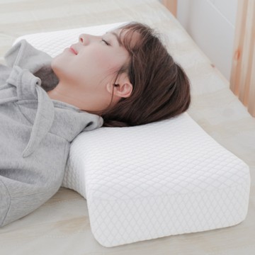 米夢家居 內凹保健深度睡眠止鼾-護耳灌模記憶中高枕