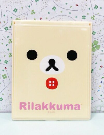 【震撼精品百貨】Rilakkuma San-X 拉拉熊懶懶熊 拉拉熊摺疊鏡-妹妹#19253 震撼日式精品百貨