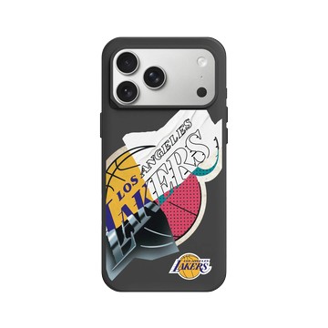 iPhone 17 Pro Max SolidX 黑 - NBA - 拼接系列-洛杉磯湖人 L.A. Lakers - Style Mix