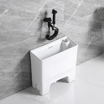 陽臺高腳拖把池20cm陶瓷帶腳拖布池落地式家用衛生間小號洗墩布池/拖把池/墩布池/水槽池/拖布池